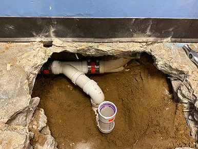 under slab leak repair