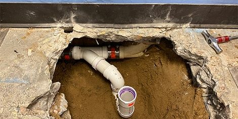 under slab leak repair